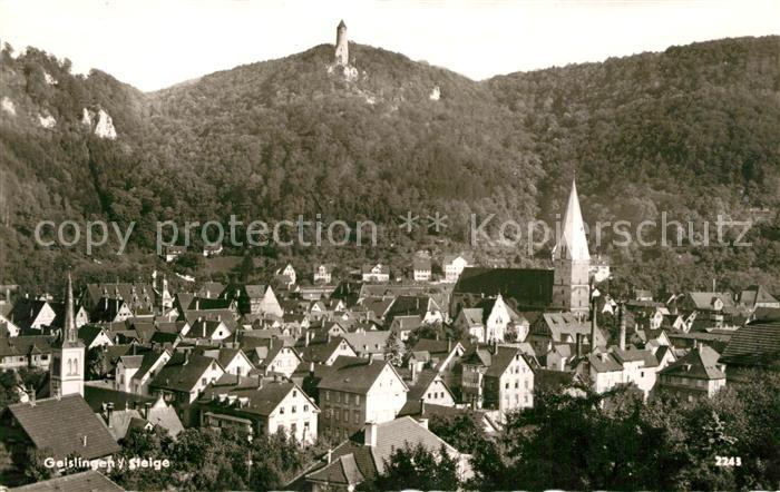 Geislingen Steige Panorama Burg