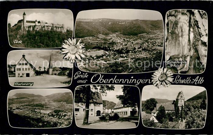 Oberlenningen Teck Hochwang Gutenberger Hoehe Ortsansicht