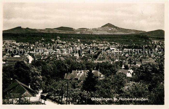 Goeppingen Panorama Hohenstaufen Fliegeraufnahme