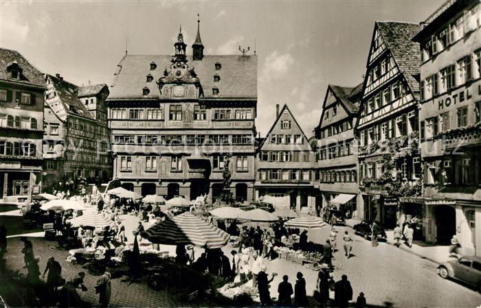 TueBINGEN BW Marktplatz Rathaus