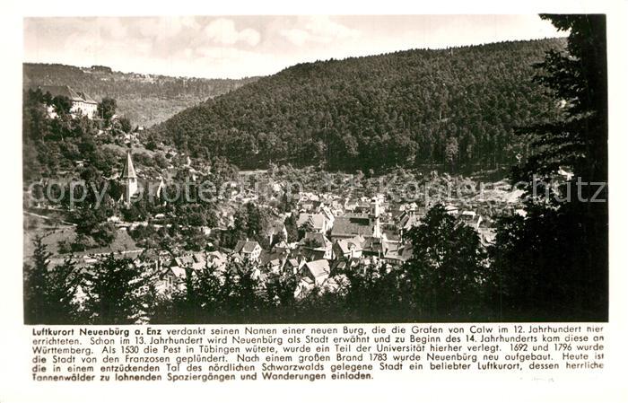 Neuenbuerg Enz Panorama Kirche