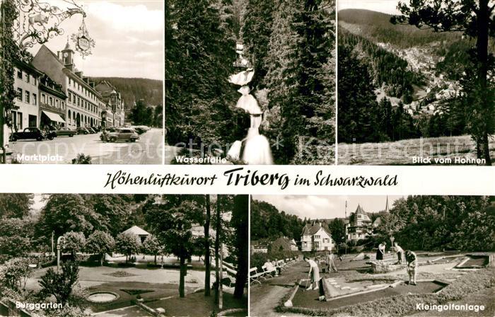 Triberg Schwarzwald Minigolfanlage Burggarten Marktplatz