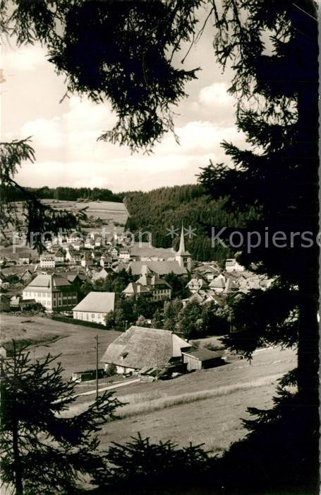 Schonach Schwarzwald Panorama Kirche