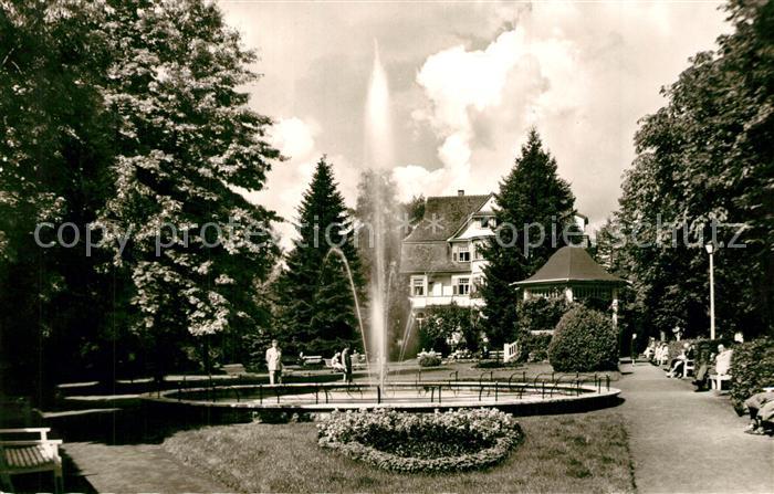 Koenigsfeld Schwarzwald Kurpark Fontaine