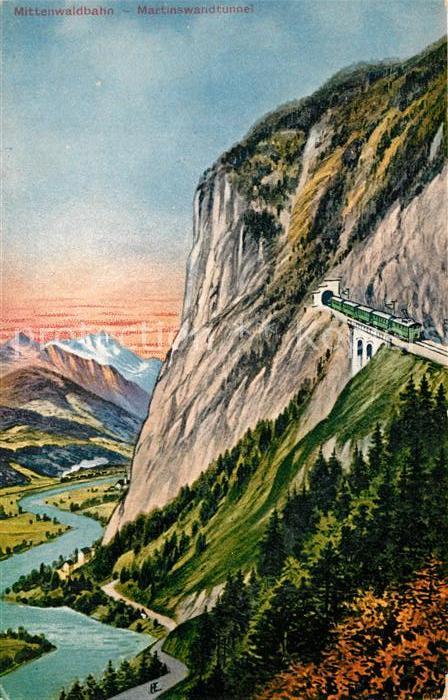 Mittenwald Karwendel Tirol Martinswandtunnel