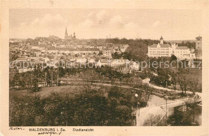 Waldenburg Sachsen Panorama Stadt