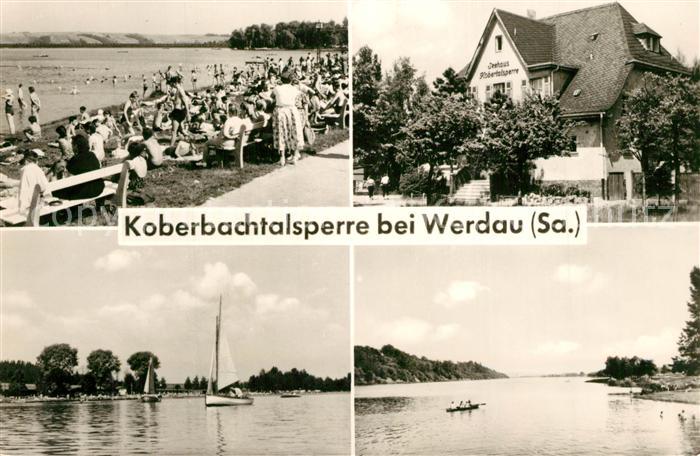 Koberbachtalsperre Strand Segelboote