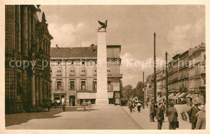 Karlsruhe Baden Kaiserstrasse Hauptpost 109er Denkmal