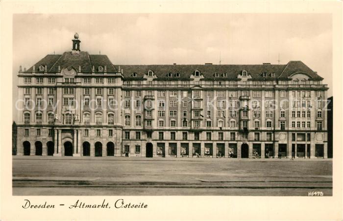 DRESDEN Elbe Altmarkt Ostseite