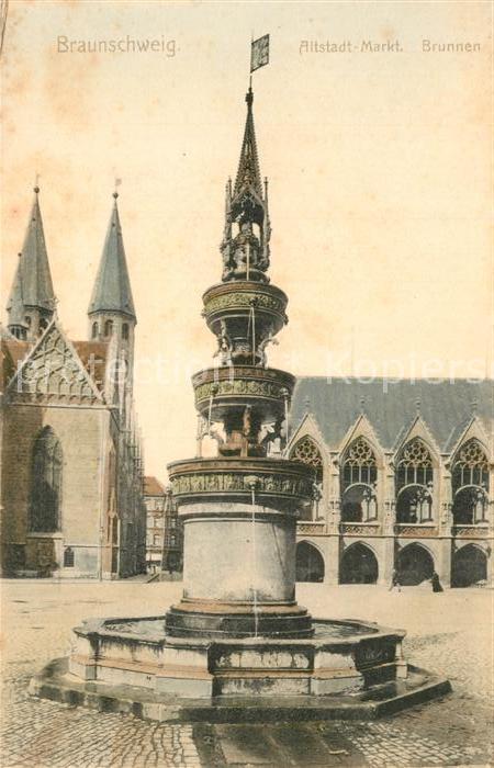 BRAUNSCHWEIG  CITY Altstadt Markt Brunnen