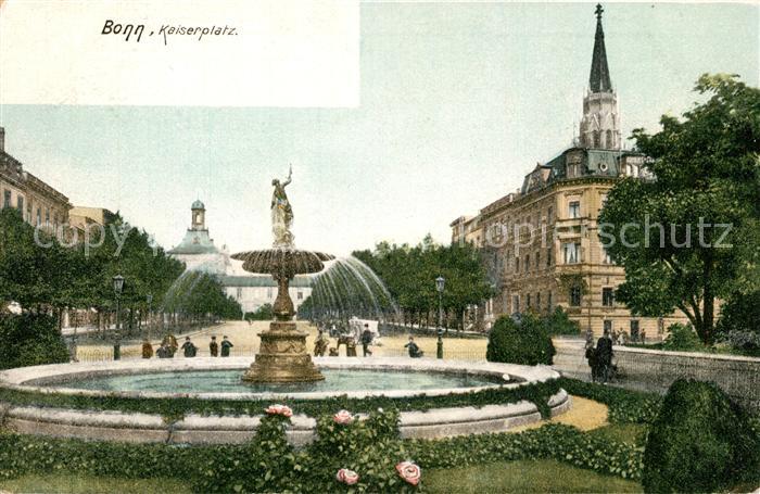 Bonn Rhein Kaiserplatz Brunnen