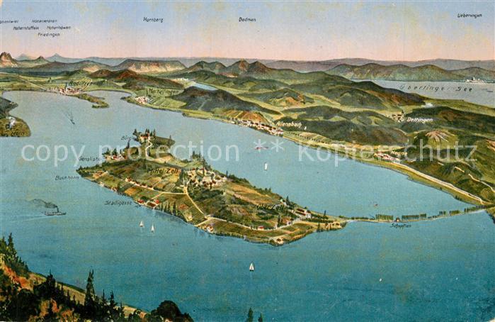 Insel Reichenau Fliegeraufnahme Gnaden Zellersee