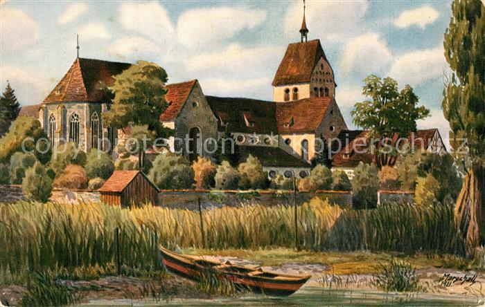 Insel Reichenau Muenster Kuenstlerkarte Marschall