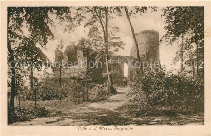 Polle Oberweser Burgruine