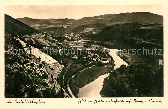 Saalfeld Saale Obernitz Reschwitz Panorama