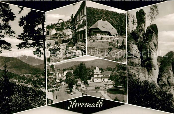 Herrenalb Bad Herrenalb Stadtansichten Felsen Gaststaette