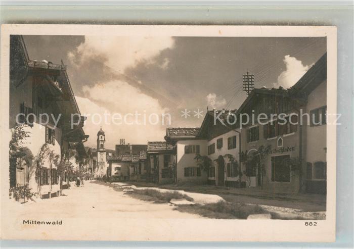 Mittenwald Bayern Ortsansicht