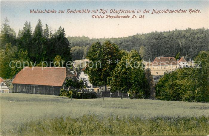 Dippoldiswalde Osterzgebirge Waldschaenke zur Heidemuehle Koenigliche Oberfoerst