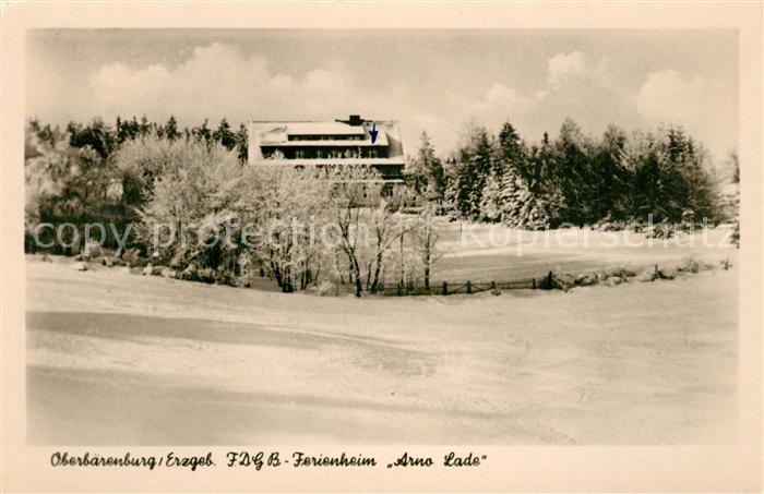 Oberbaerenburg Baerenburg FDGB Ferienheim Arno Lade Winterlandschaft