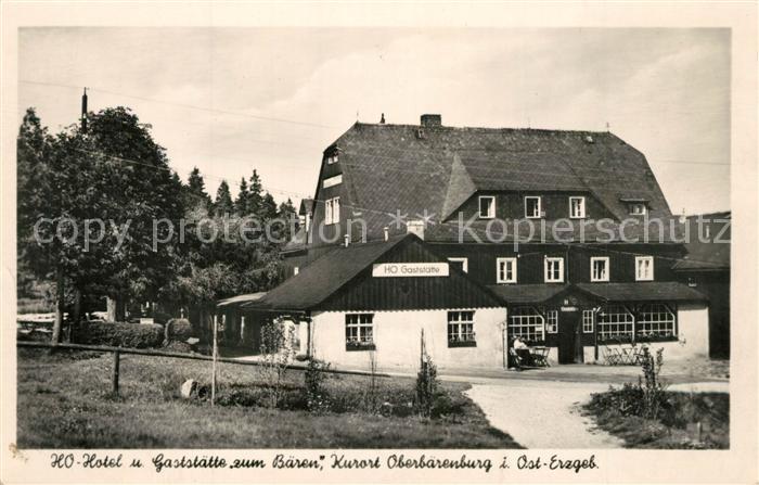 Oberbaerenburg Baerenburg HO Gaststaette zum Baeren
