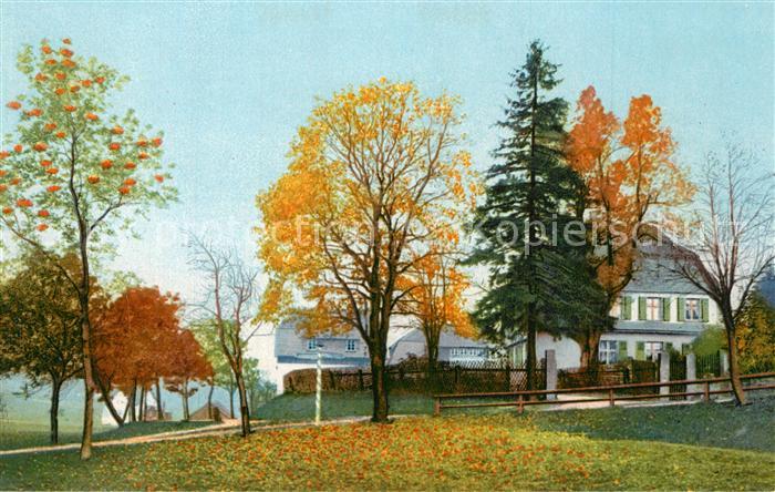 Rehefeld-Zaunhaus Heim Jaegerhof Erinnerungskarte Photochromie Serie IV Nr. 131