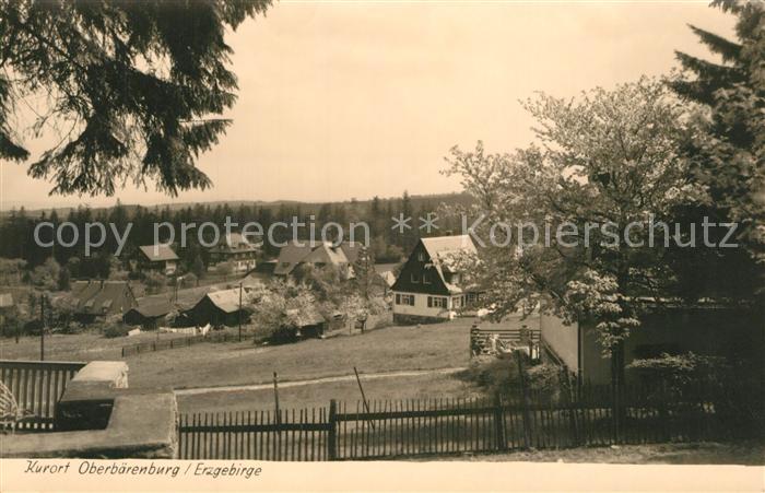 Oberbaerenburg Baerenburg Teilansicht Kurort Handabzug