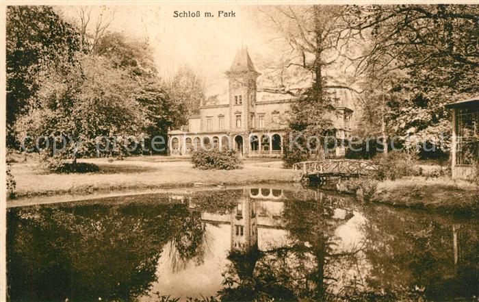 Bad Kreischa Schloss mit Park Teich
