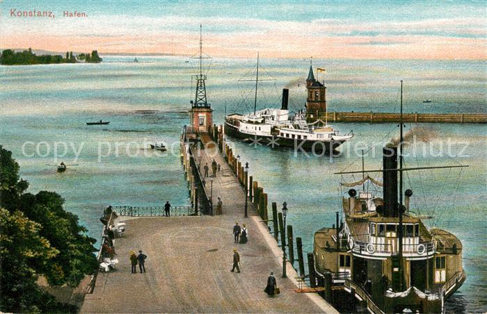 Konstanz Bodensee Hafen Dampfer