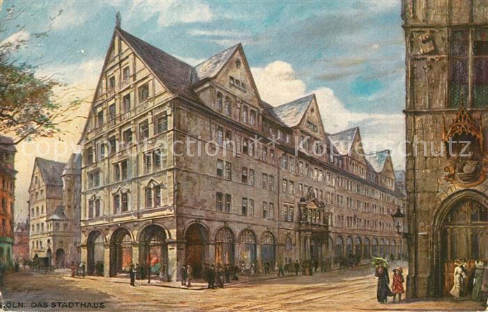 Koeln Rhein Stadthaus Serie Neue Koelner Kuenstlerkarte Nr. 508