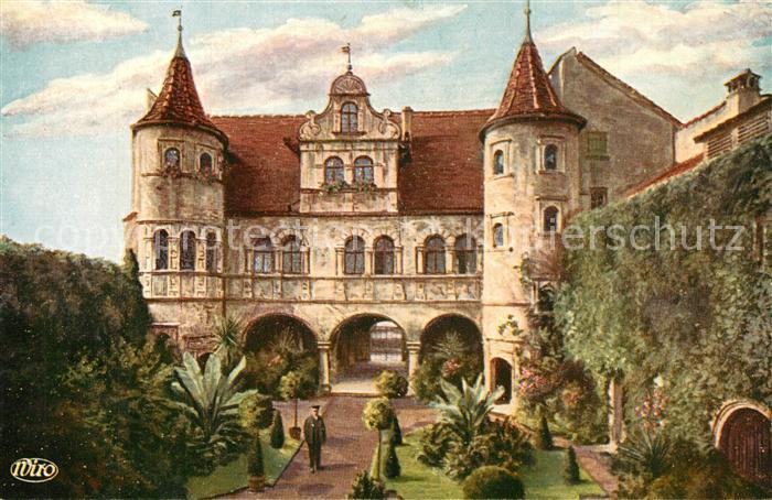 Konstanz Bodensee Rathaushof Wiro Kuenstlerkarte