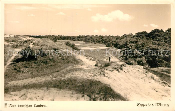 Mueritz Wald und Duenen Ostseebad Serie Aus deutschen Landen No. 9