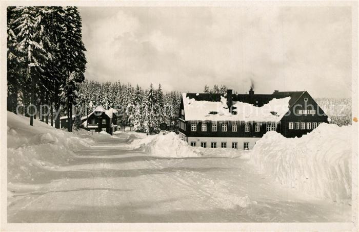 Muehlleiten Vogtland Fremdenhof Buschhaus Winterlandschaft