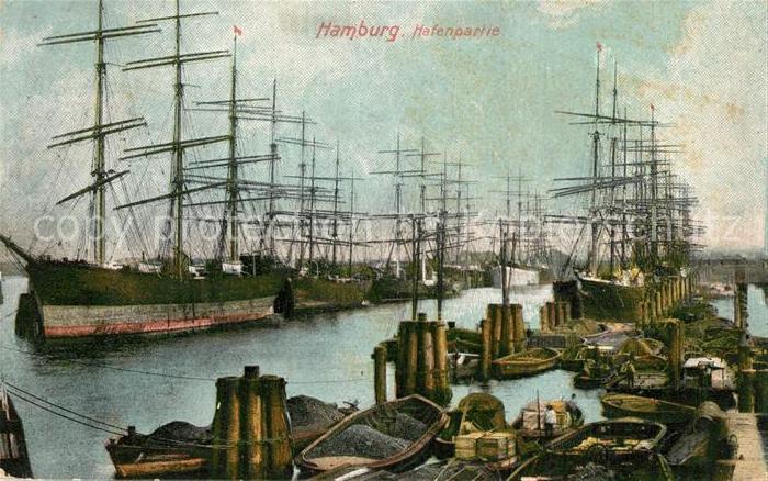 HAMBURG  CITY Hafen Segelschiffe