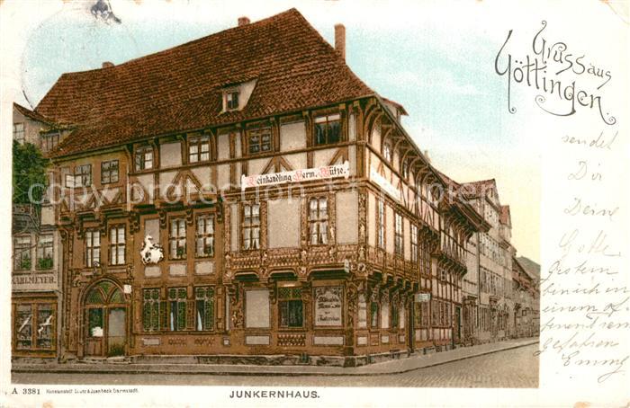 Goettingen Niedersachsen Junkernhaus Historisches Gebaeude
