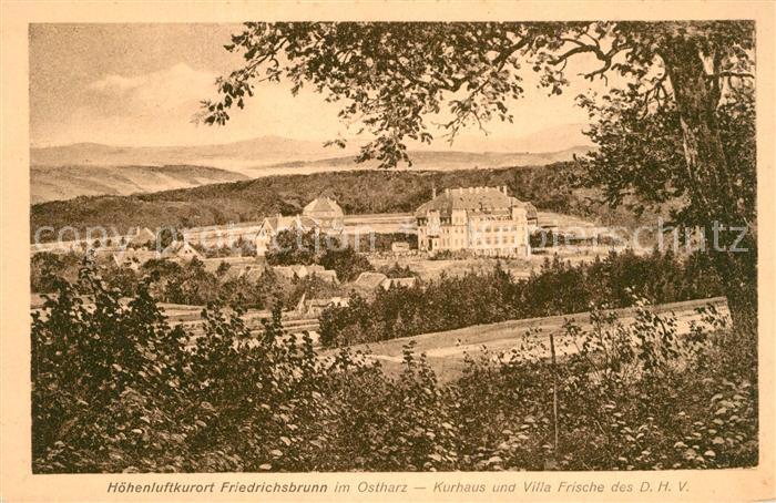 Friedrichsbrunn Harz Kurhaus und Villa Frische des D.H.V.
