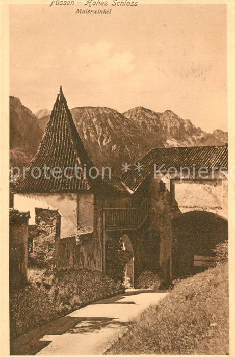 Fuessen Allgaeu Hohes Schloss Malerwinkel