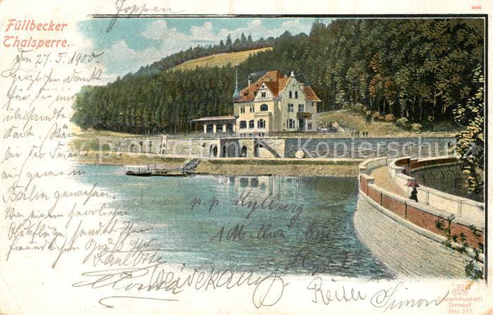 Altena Lenne Fuellbecker Talsperre Sperrmauer