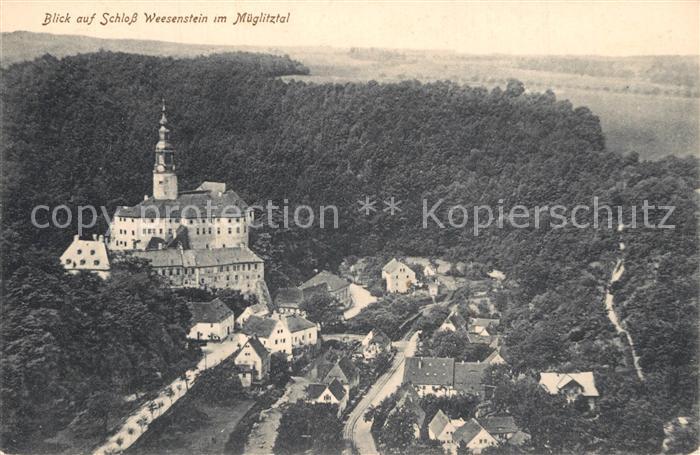 Weesenstein Schloss Fliegeraufnahme
