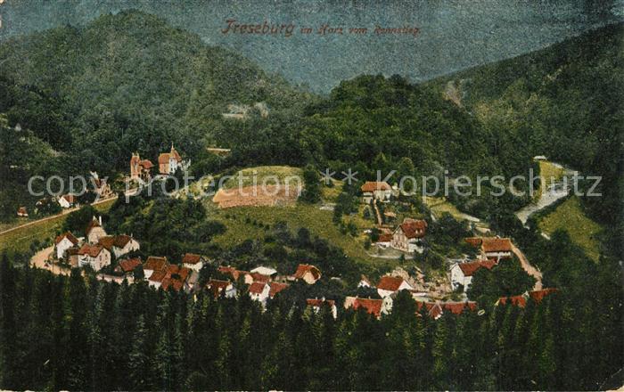 Treseburg Harz Panorama Blick vom Rennsteig