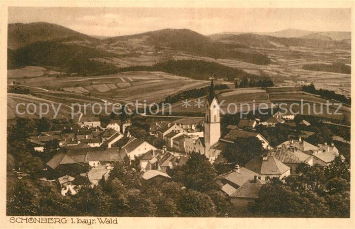 Schoenberg Bayerischer Wald Fliegeraufnahme