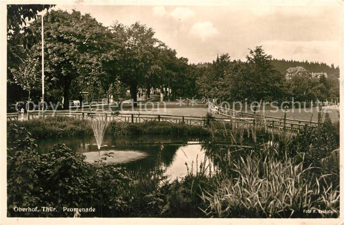 Oberhof Thueringen Promenade Park Teich