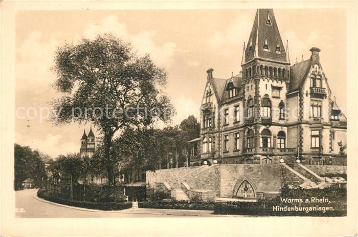 Worms Rhein Hindenburganlagen