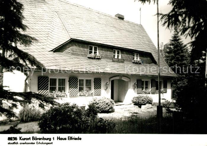 Baerenburg Sachsen Gaestehaus Pension Haus Elfriede Handabzug
