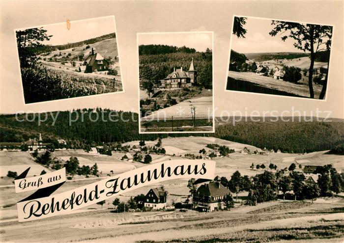 Rehefeld-Zaunhaus Teilansichten Landschaftspanorama