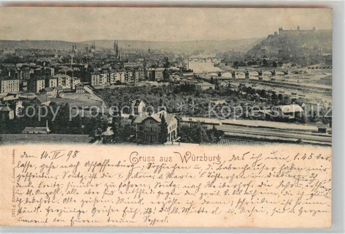 WueRZBURG Bayern Stadtpanorama