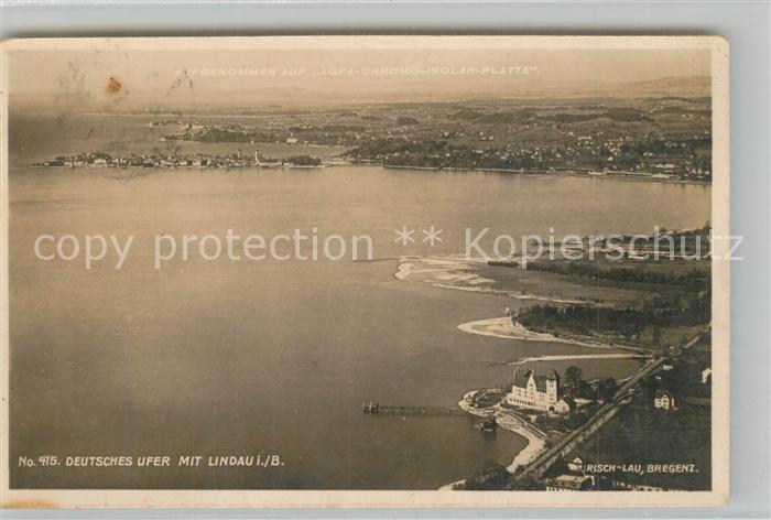 Lindau Bodensee Deutsches Ufer Fliegeraufnahme