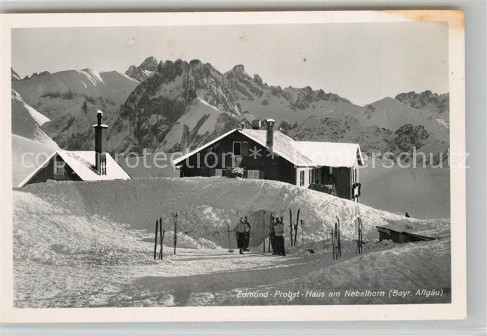 Oberstdorf Edmund Probst Haus am Nebelhorn im Winter Allgaeuer Alpen