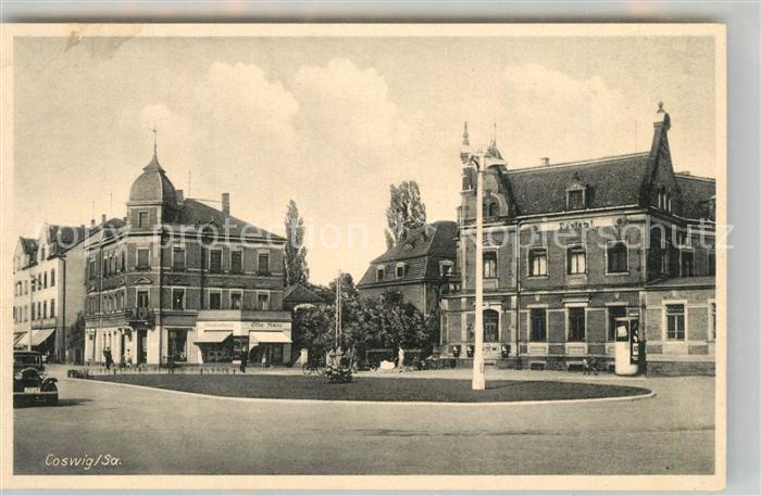Coswig Sachsen Platz Postamt Innenstadt