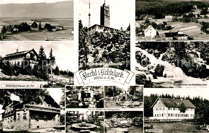 Fleckl Naturfreundehaus Asenturm Ochsenkopf Unterkunftshaus Gasthof Fleckl Quell