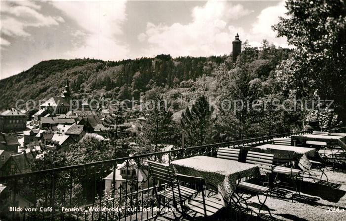 Bad Berneck Cafe Pension Wallenrode Terrasse